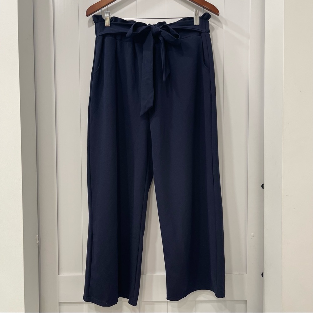 WIDE LEG PAPER BAG PANTS